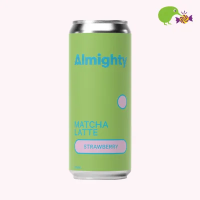 Almighty Strawberry Matcha Latte Beverage