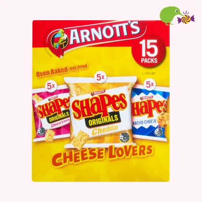 Arnott's Shapes Cheese Lovers Multi Pack