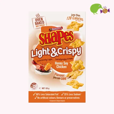 Arnott's Shapes Light & Crispy Honey Soy Chicken Snacks