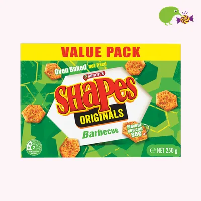 Arnott's Shapes Originals Barbecue Crackers