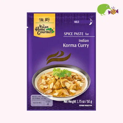 Asian Home Gourmet Indian Korma Curry Mild Spice Paste