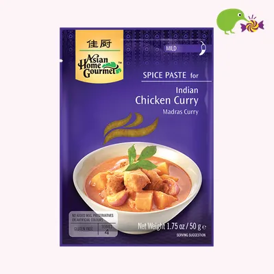 Asian Home Gourmet Spice Paste Indian Chicken Curry Mild
