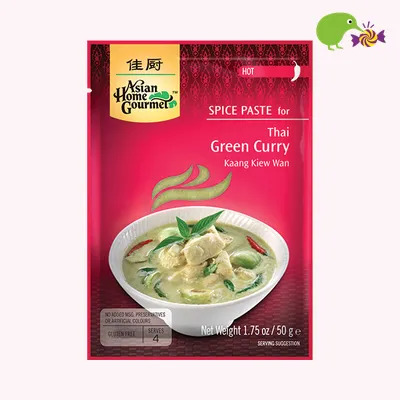 Asian Home Gourmet Spice Paste Thai Green Curry Hot Gluten Free