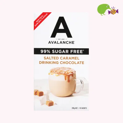Avalanche 99% Sugar Free Salted Caramel Drinking Chocolate Sticks
