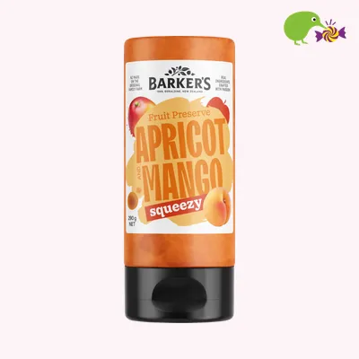 Barker's Apricot Mango Squeezy Fruit Preserve