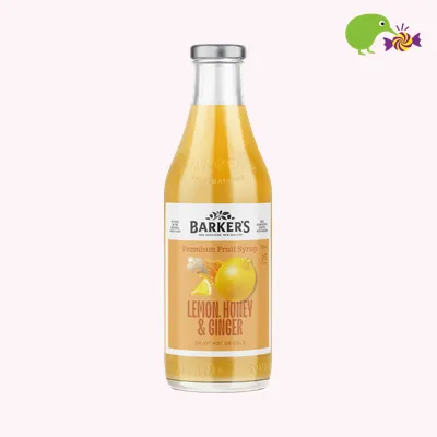 Barker's Lemon Honey & Ginger Premium Fruit Syrup