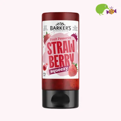 Barker's Strawberry Squeezy Fruit Preserve