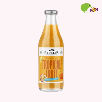 Barker's Tropical Reduced Sugar Fruit Syrup