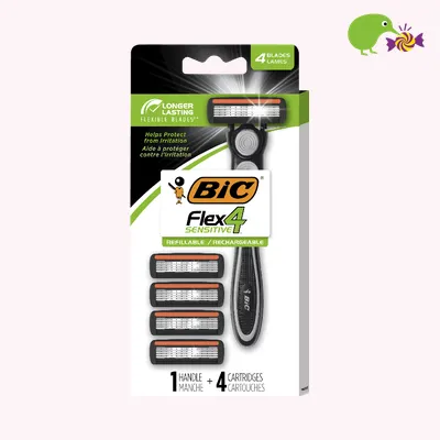 Bic Hybrid 4 Flex Sensitive Disposable Razor
