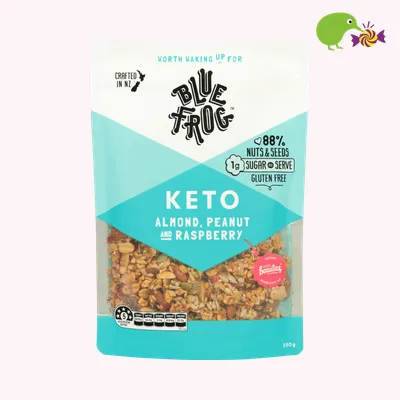 Blue Frog Keto Almond Peanut And Raspberry Cereal
