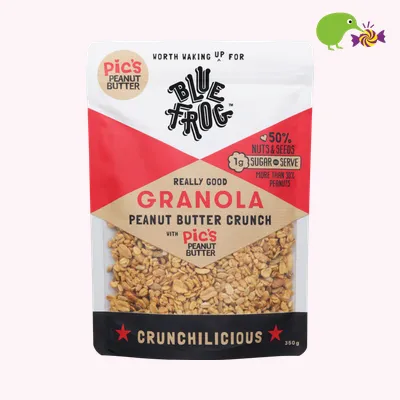 Blue Frog Pics Crunchy Peanut Butter Crunch Granola