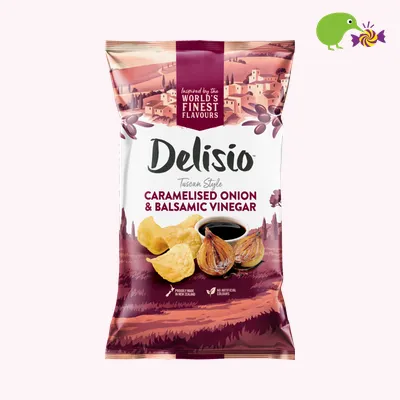 Bluebird Delisio Tuscan Style Caramelised Onion & Balsamic Vinegar Potato Chips