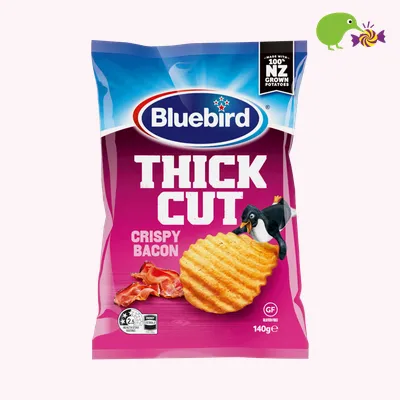 Bluebird Thick Cut Crispy Bacon Potato Chips