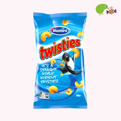 Bluebird Twisties Cheese Corn Snacks