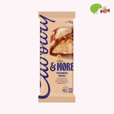 Cadbury & More Tiramisu Swirl Chocolate Block