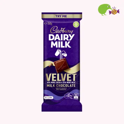 Cadbury Dairy Milk Velvet Milk Chocolate Block
