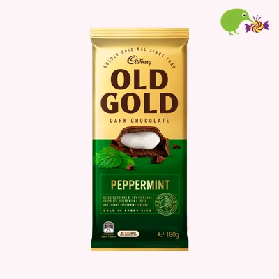 Cadbury Old Gold Peppermint Dark Chocolate Block