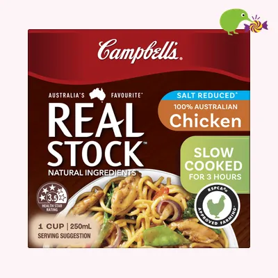 Campbell's Real Stock Salt Reduced Chicken Stock Liquid