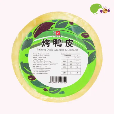 Check Peiking Duck Wrappers