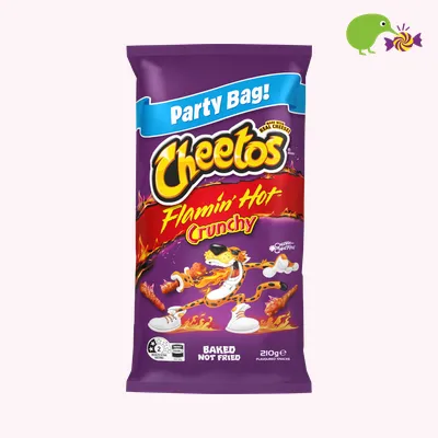 Cheetos Flamin' Hot Crunchy Corn Snacks Party Bag
