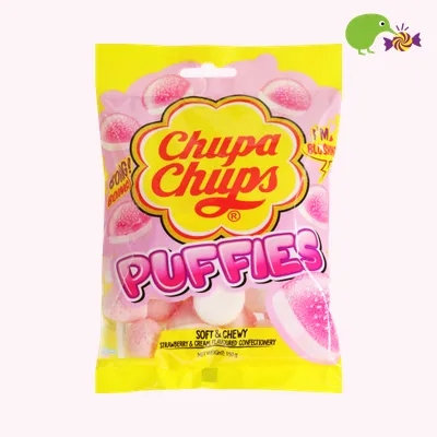 Chupa Chups Puffies Strawberry & Cream Confectionery