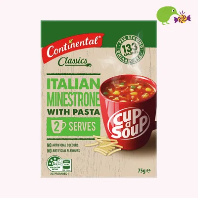 Continental Italian Minestrone With Pasta Cup a Soup