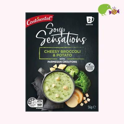 Continental Sensations Cheesy Broccoli & Potato With Parmesan Croutons Soup