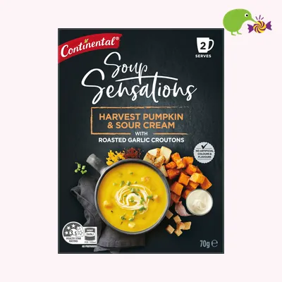 Continental Sensations Harvest Pumpkin & Sour Cream With Roasted Garlic Croutons Soup