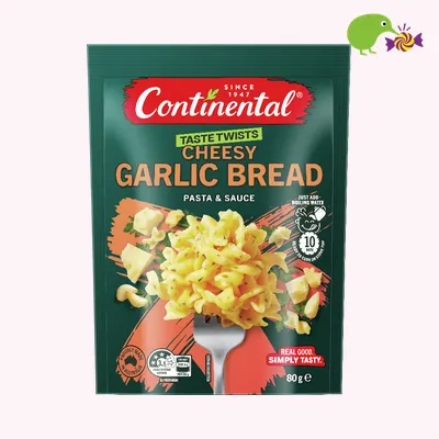 Continental Taste Twists Cheesy Garlic Bread Pasta & Sauce