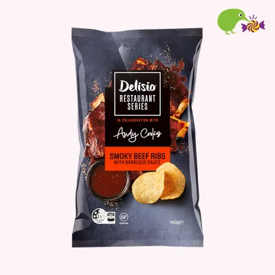 Delisio Restaurant Series Smokey Beef Ribs Potato Chips