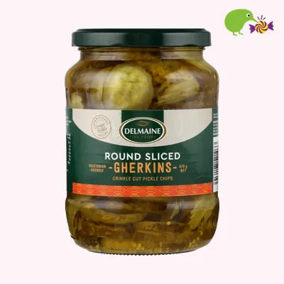 Delmaine Round Sliced Gherkins