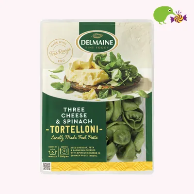 Delmaine Three Cheese & Spinach Tortellini