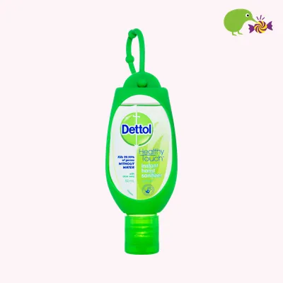 Dettol Antibacterial Refresh Aloe Vera Instant Hand Sanitizer Green Clip