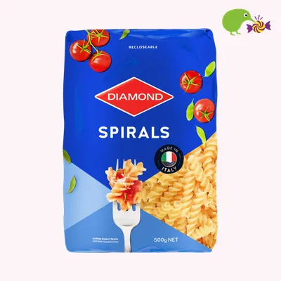 Diamond Spirals Pasta