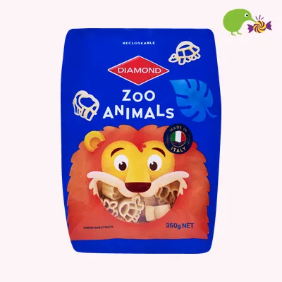 Diamond Zoo Animals Pasta