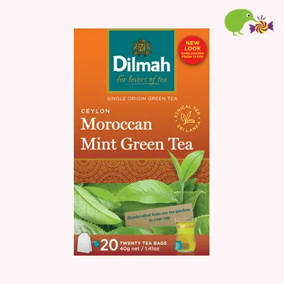 Dilmah Ceylon Moroccan Mint Green Tea Bags