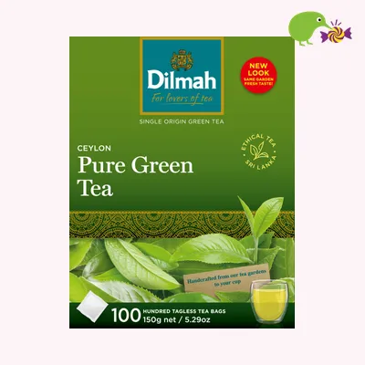 Dilmah Ceylon Pure Green Tea Tagless Tea Bags