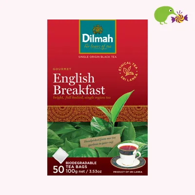 Dilmah English Breakfast Biodegradable Tea Bags
