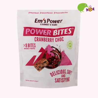 Em's Power Cookies Cranberry Choc Power Bites