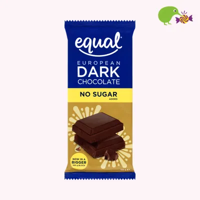 Equal No Sugar Added Dark Chocolate Block