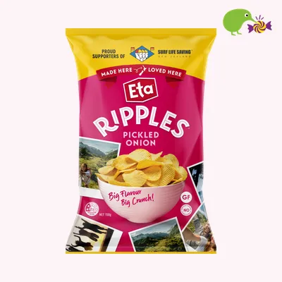 Eta Ripple Cut Pickled Onion Potato Chips