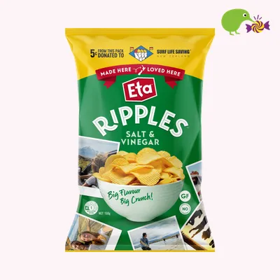 Eta Ripple Cut Salt & Vinegar Potato Chips