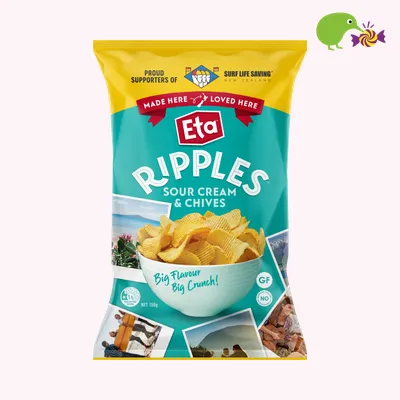 Eta Ripple Cut Sour Cream & Chives Potato Chips