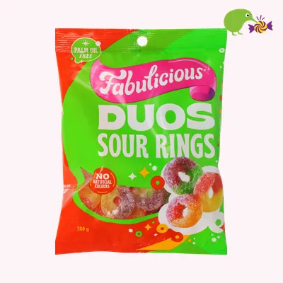 Fabulicious Sour Gummy Rings Duos