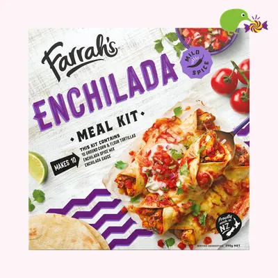 Farrah's Enchilada Mild Spice Meal Kit