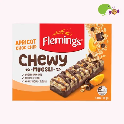 Flemings Chewy Apricot Choc Chip Muesli Bar