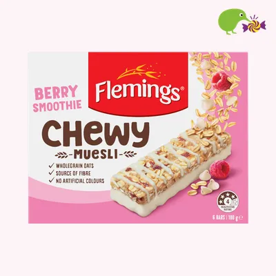 Flemings Chewy Berry Smoothie Muesli Bar