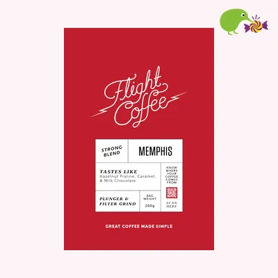 Flight Coffee Memphis Strong Blend Plunger & Filter Grind Coffee