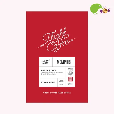 Flight Coffee Memphis Strong Blend Whole Bean Coffee