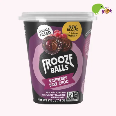 Frooze Balls Raspberry Dark Choc Plant Powered Energy Balls